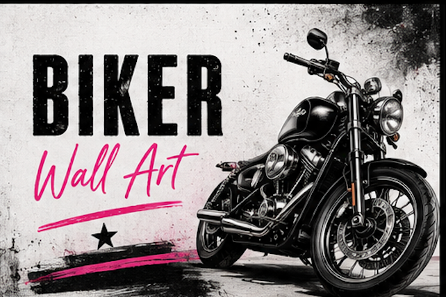 Biker Wall Art