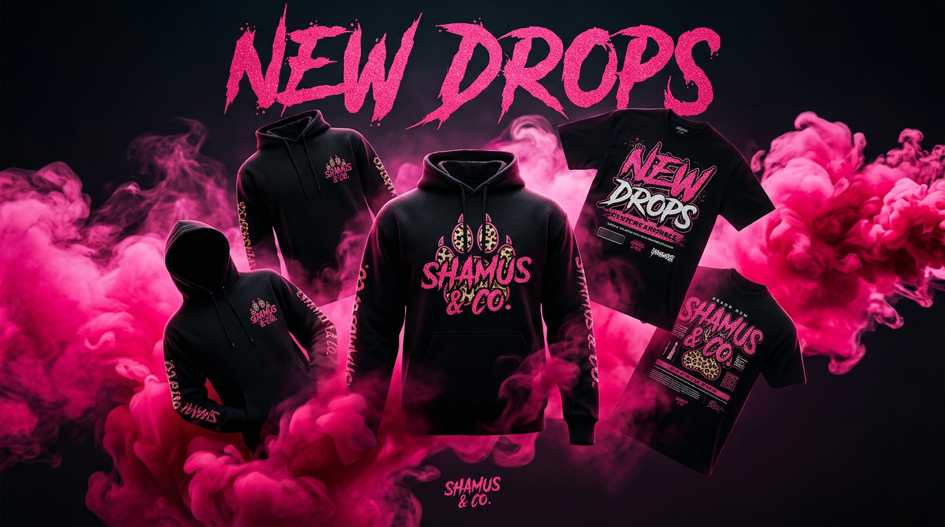 New Drops | Latest Custom Apparel & Gang Sheets – Shamus & Co
