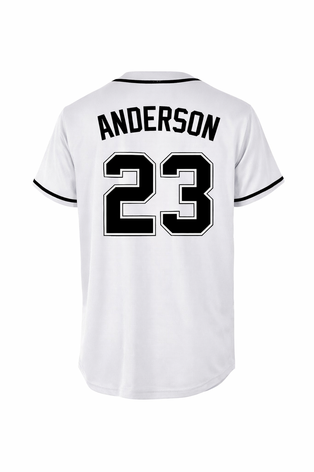 Custom full button baseball jersey by Shamus & Co, personalized team shirt with DTF print in all colors, sports apparel.