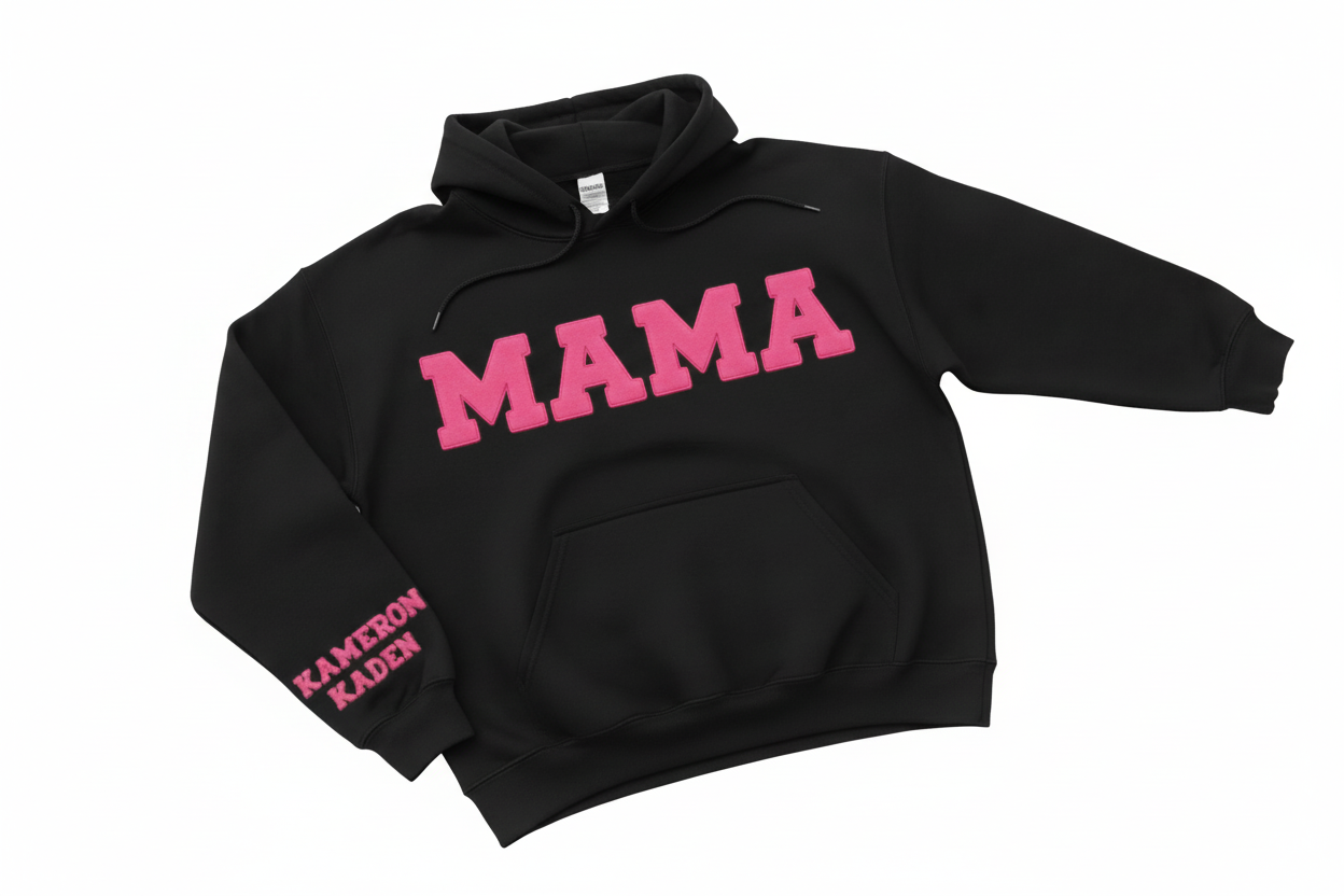 Custom 3‑D Puff MAMA Sweatshirt