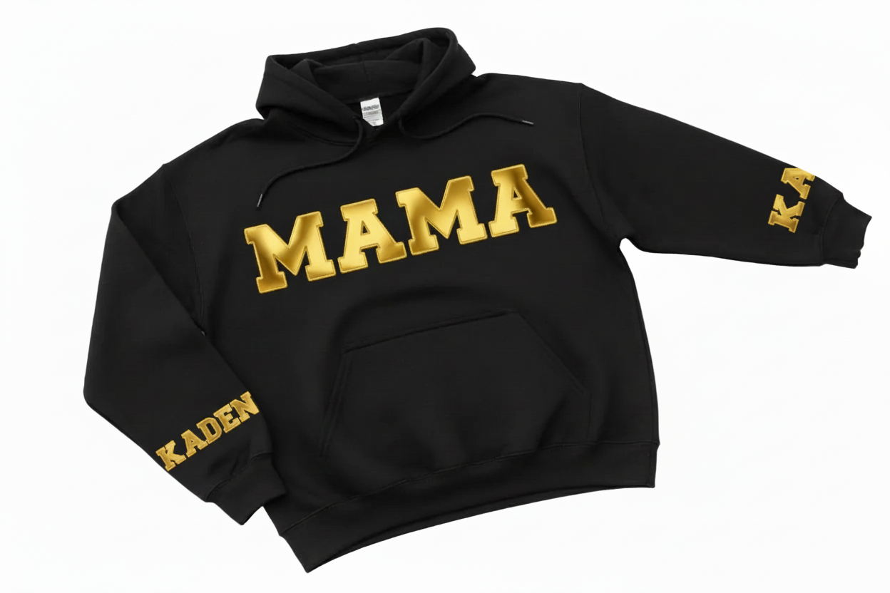 Custom 3‑D Puff MAMA Sweatshirt