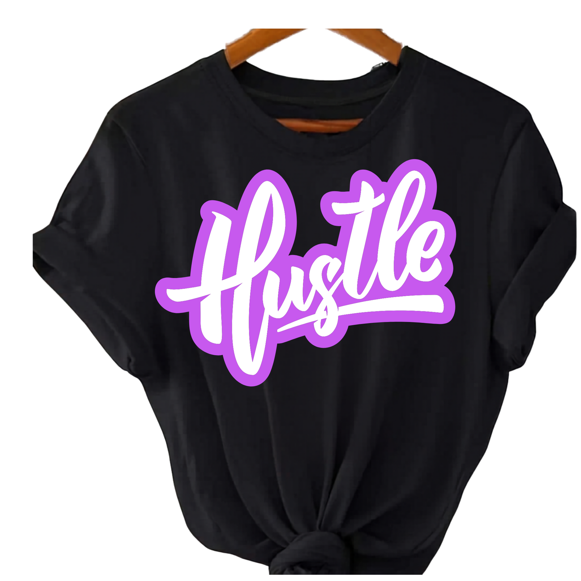 Pink Hustle Tee by Shamus & Co featuring bold graphic print, unisex streetwear T-shirt for adults, casual and stylish design.