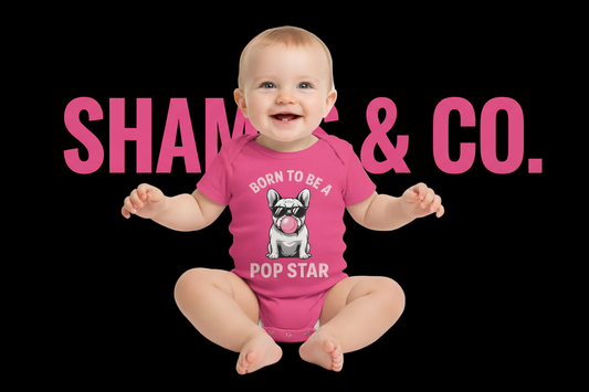 Born to be a POP STAR Baby Onesie