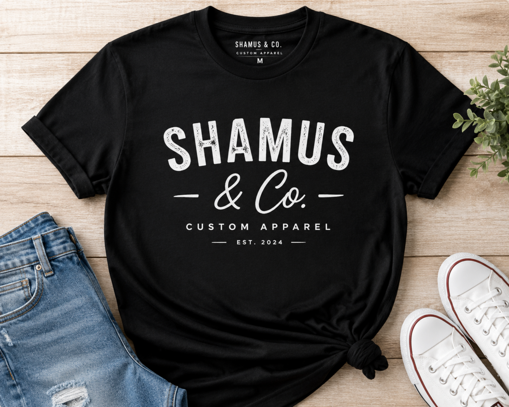 Custom T-Shirt Personalized DTF Printed Tee by Shamus & Co