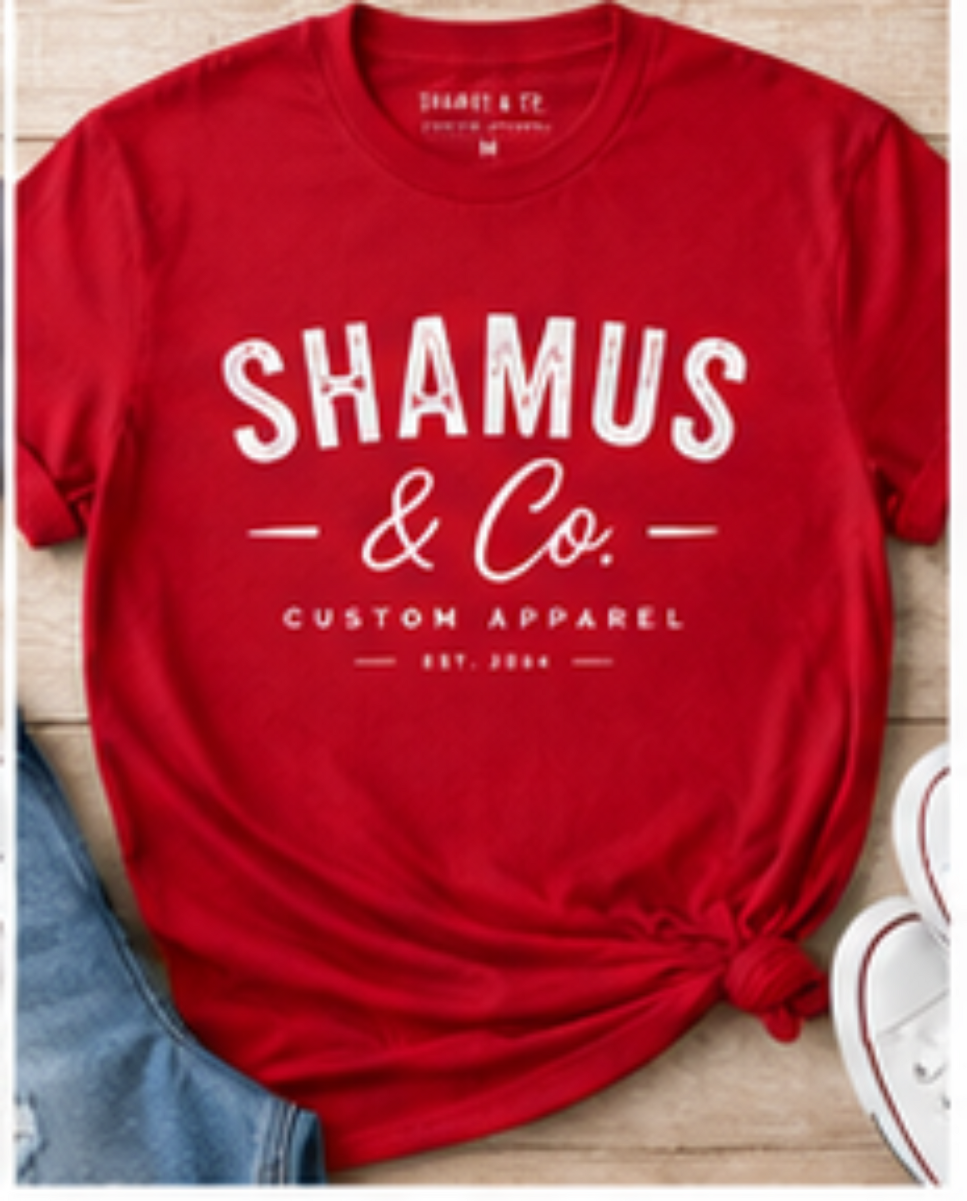 Custom T-Shirt Personalized DTF Printed Tee by Shamus & Co