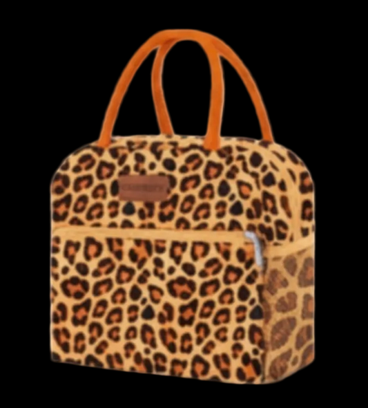 Cheetah Insulated Lunch Tote — Customizable