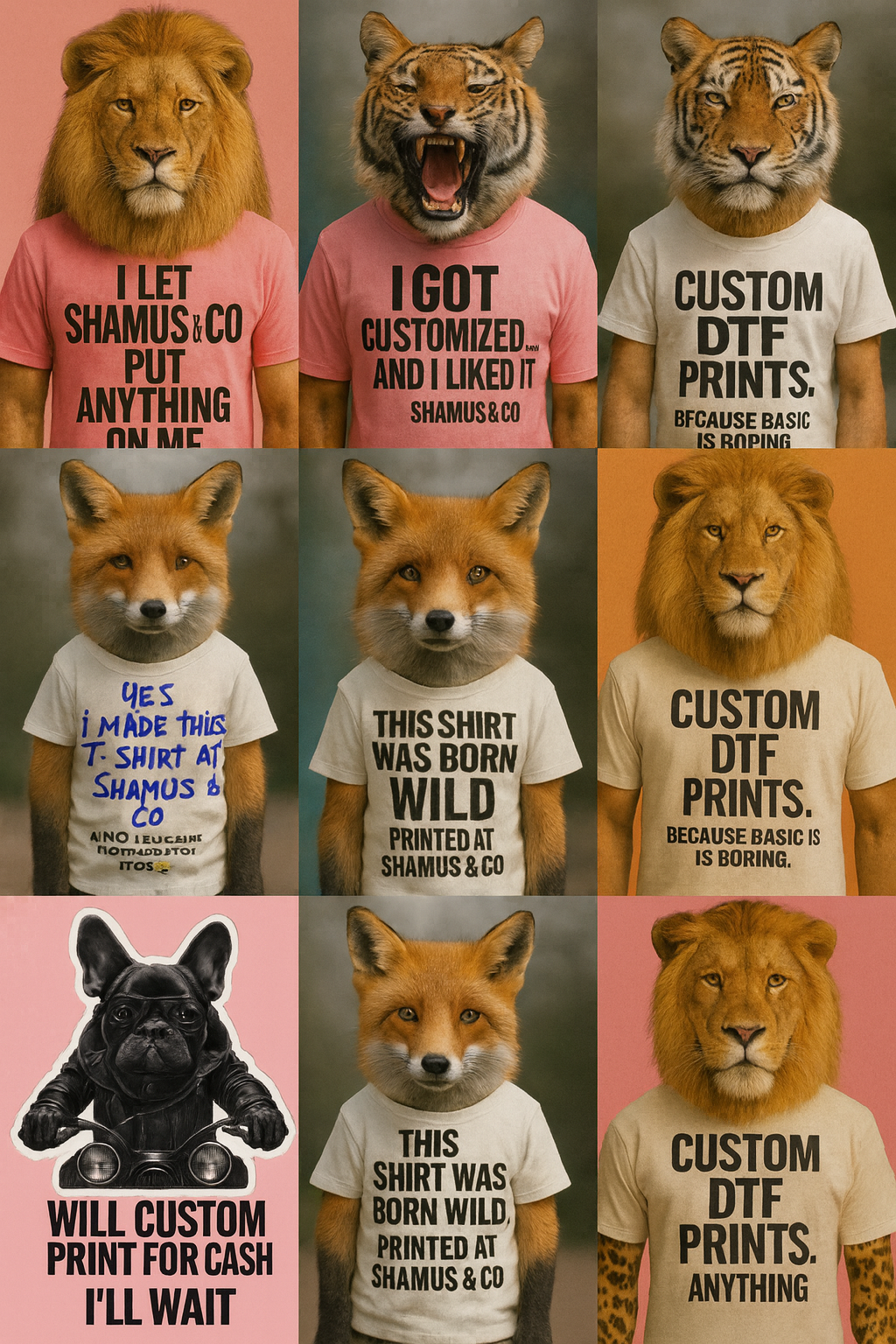 ✨ Custom FUN T-Shirts - Shamus & Co 