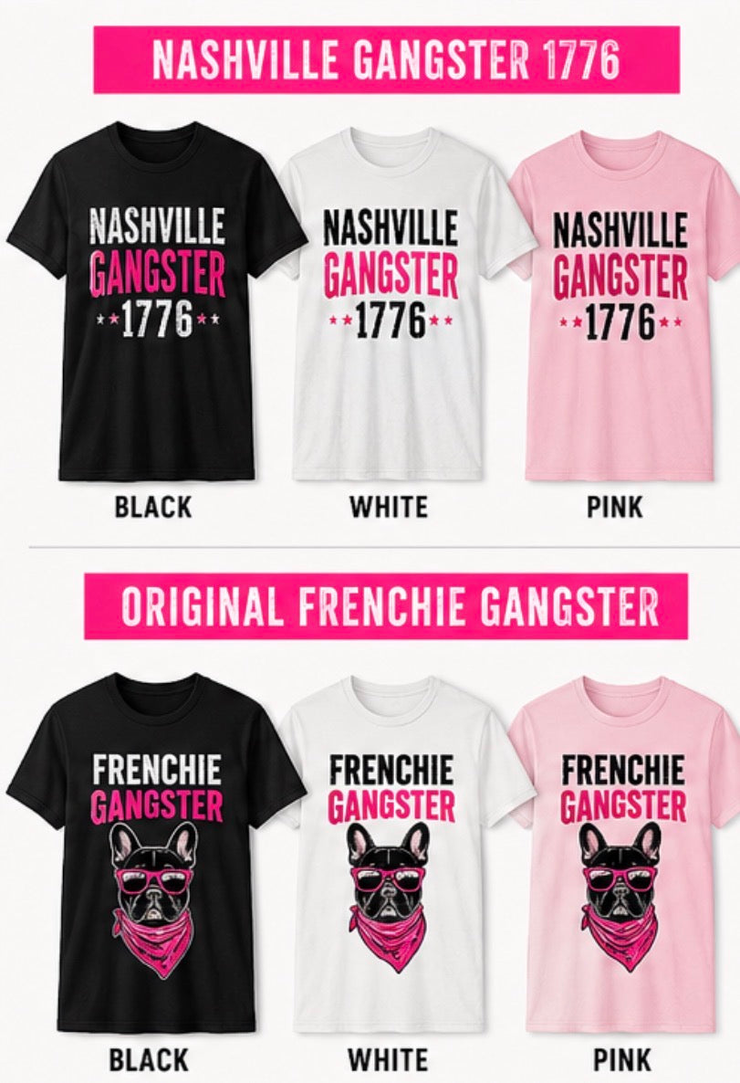 Adult Southern Gangster Graphic Tee by Shamus & Co featuring bold Southern-themed design on a casual T-shirt.