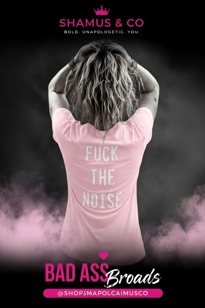 F*** the Noise Baby Pink Tee
