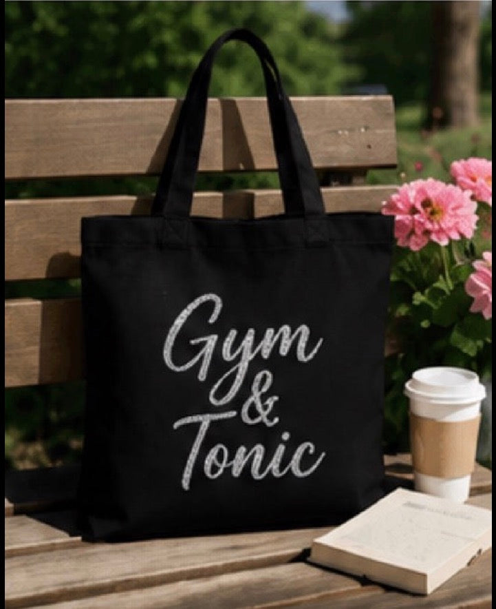 Personalized Shamus & Co canvas tote bag with custom name, logo, or text on reusable cotton shopping bag.