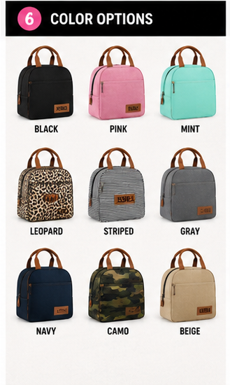 Personalized Insulated Lunch Tote | Custom Lunch Bag with Name, Logo or Monogram | School, Work, Teacher & Kids Lunch Cooler - Shamus & Co 