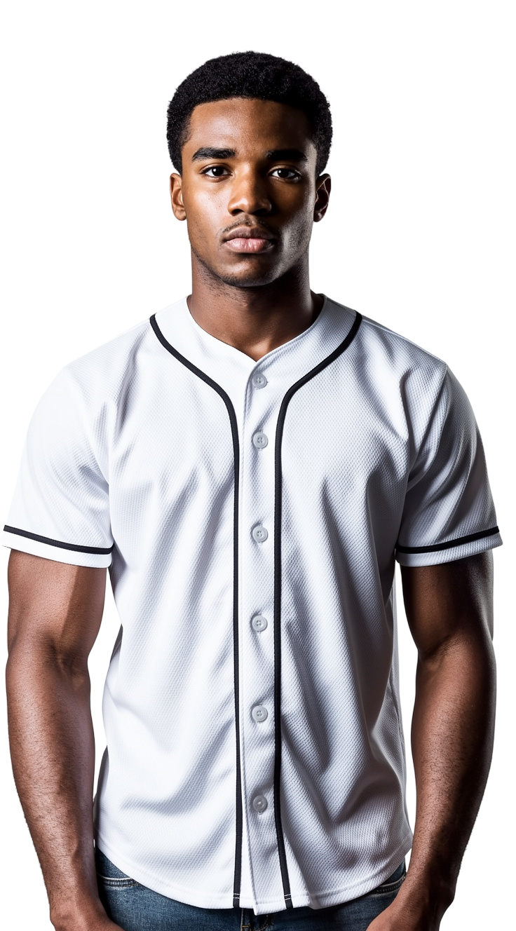 Custom Shamus & Co baseball jersey with full button front, personalized team design, in various colors, sports apparel.