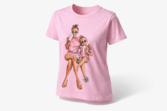 PINK #GirlMom  Matching Mommy & Daughter T-shirt / Hoodie Sets – personalized gift by Shamus & Co 