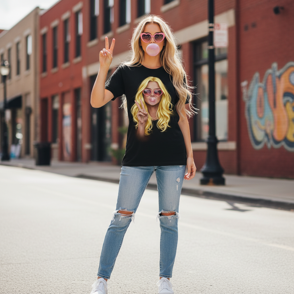 Blonde hair with a carefree style showcased in Shamus & Co hair product packaging.