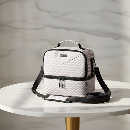 🖤 Chevron Personalized Lunch Tote