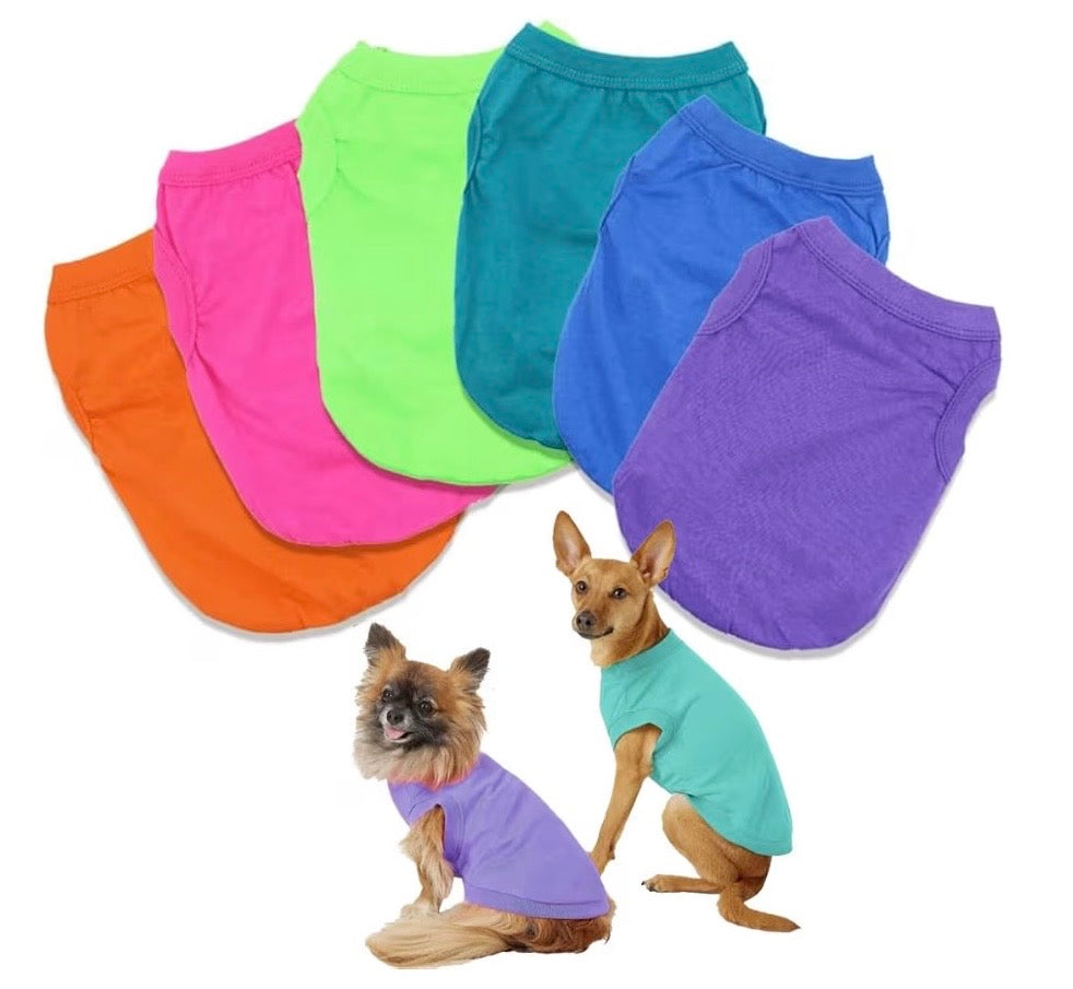 Personalized dog shirt by Shamus & Co featuring custom name, ideal for pets, shown in a vibrant color.