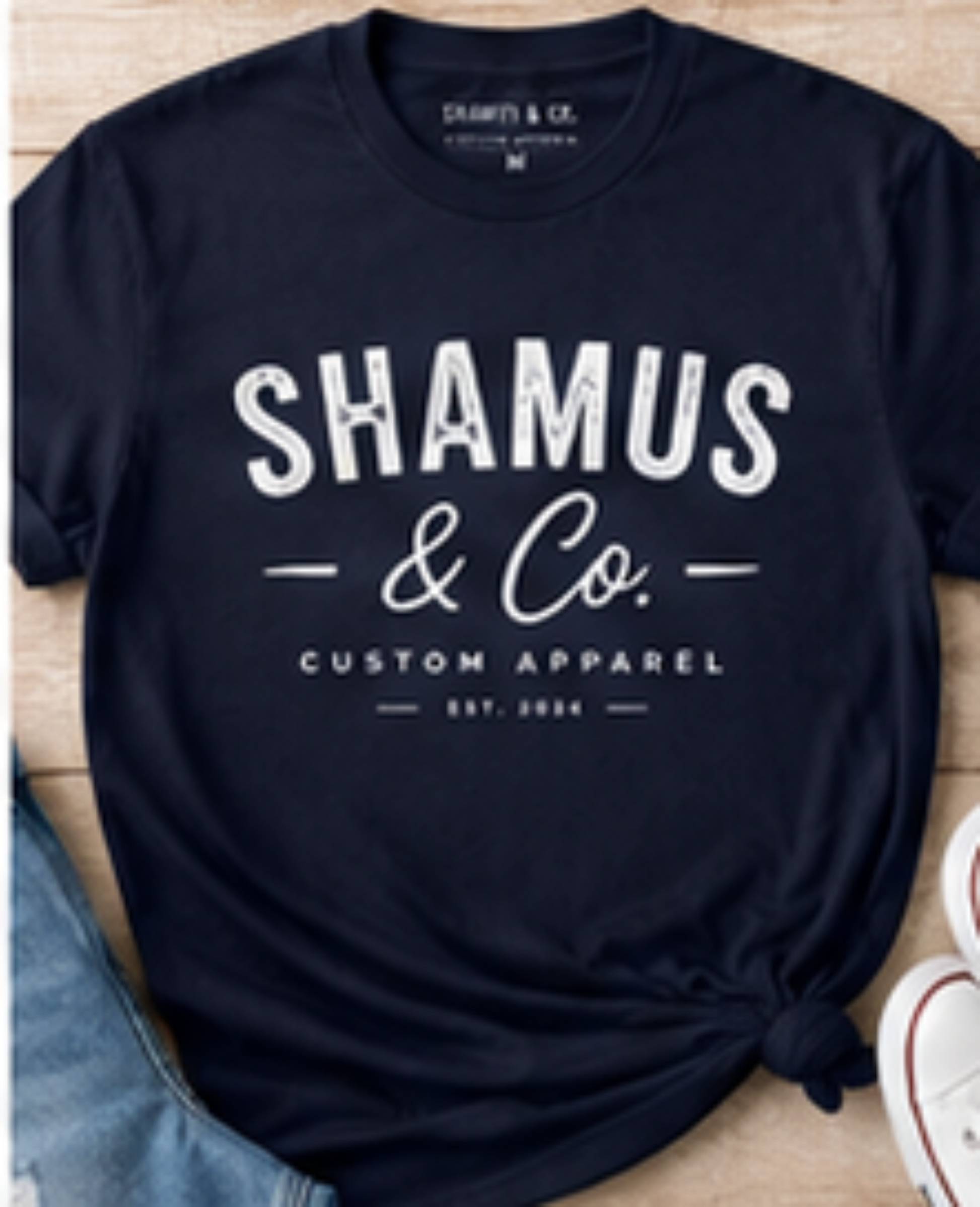 Custom T-Shirt Personalized DTF Printed Tee by Shamus & Co