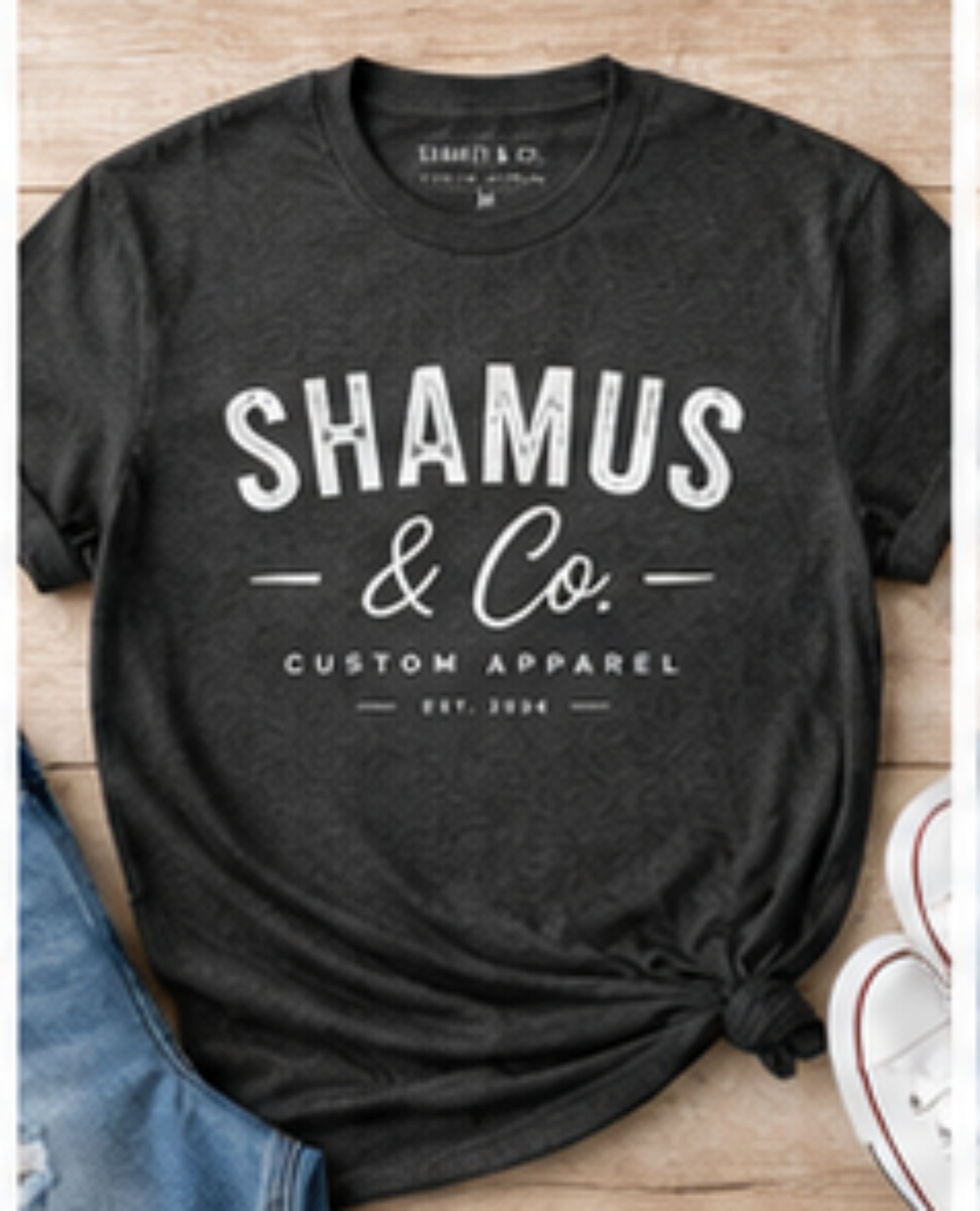 Custom T-Shirt Personalized DTF Printed Tee by Shamus & Co