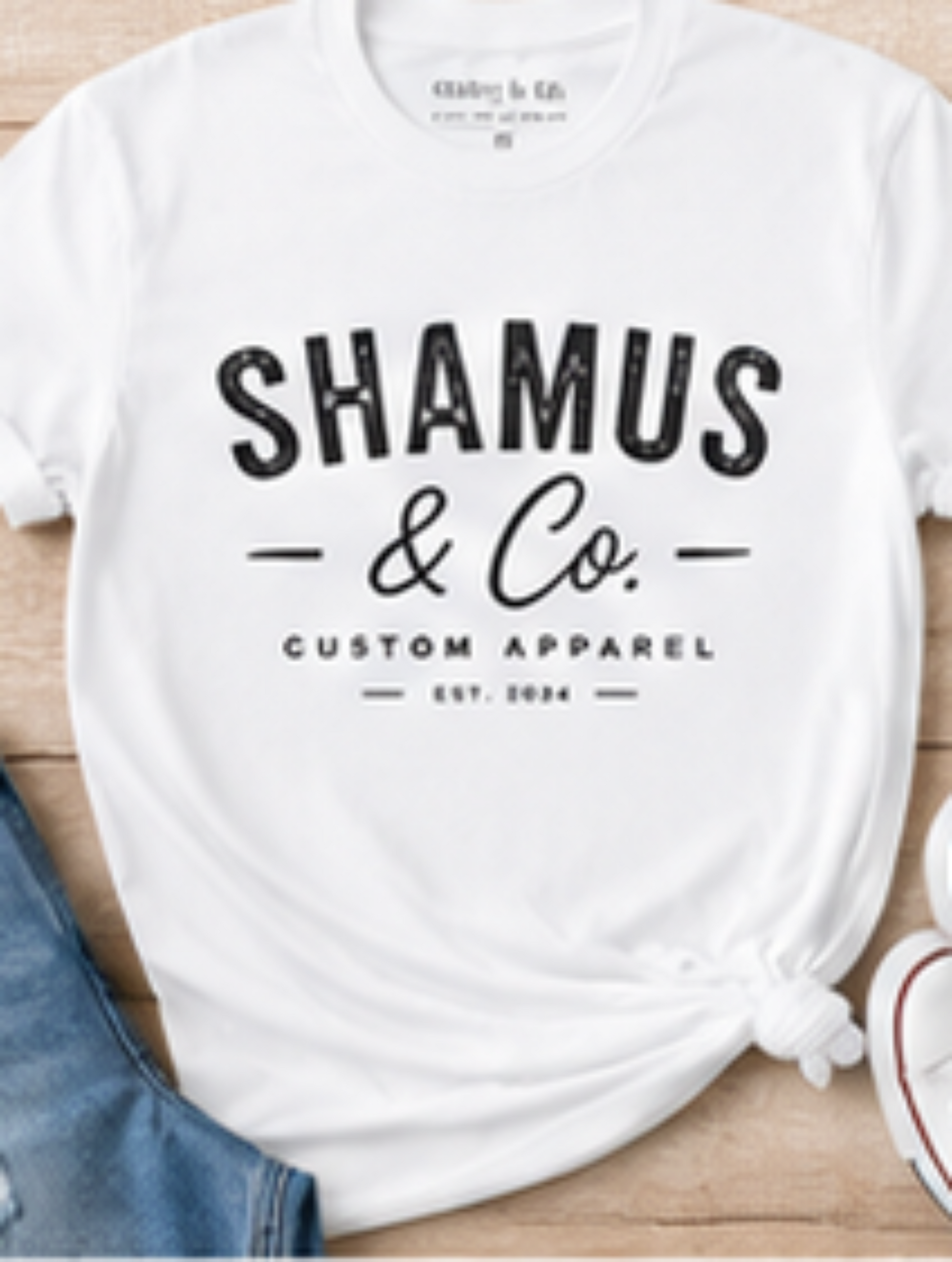 Custom T-Shirt Personalized DTF Printed Tee by Shamus & Co