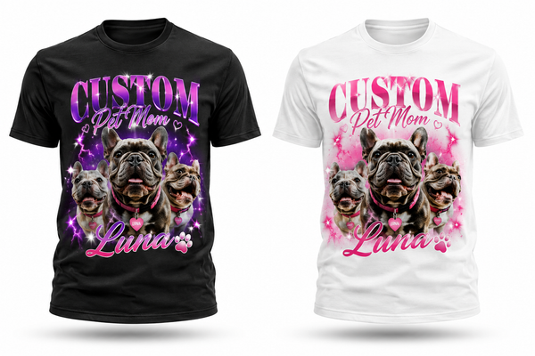 Custom Pet Mom Bootleg T-Shirt