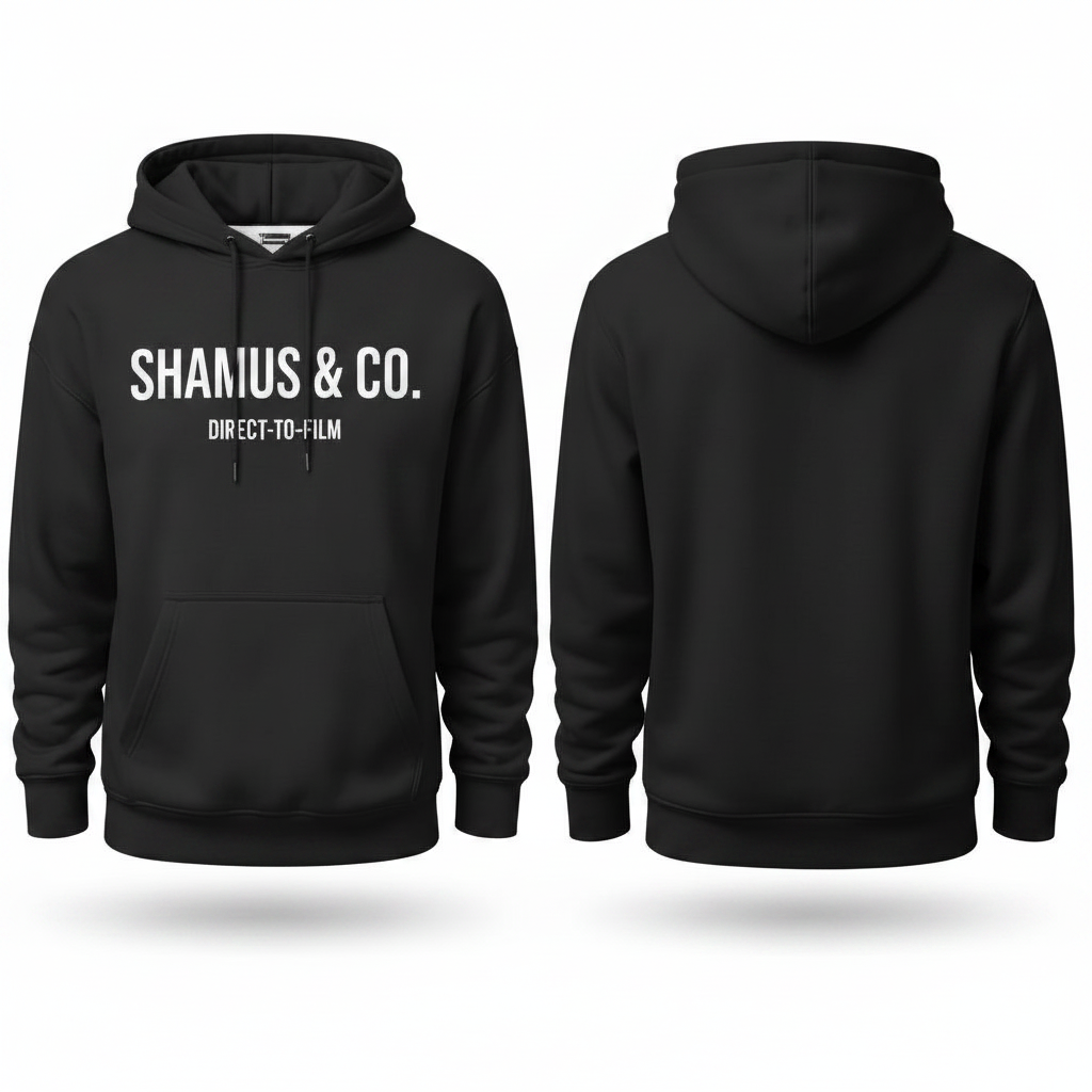 Pink Shamus & Co graphic hoodie for adults, featuring a stylish design and comfortable fit.